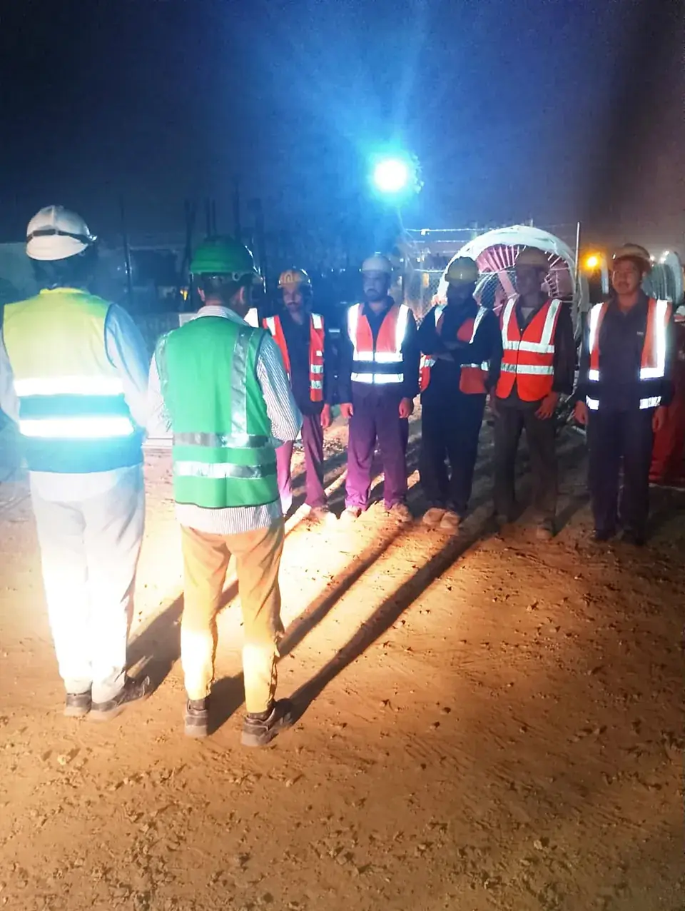 Night shift safety briefing